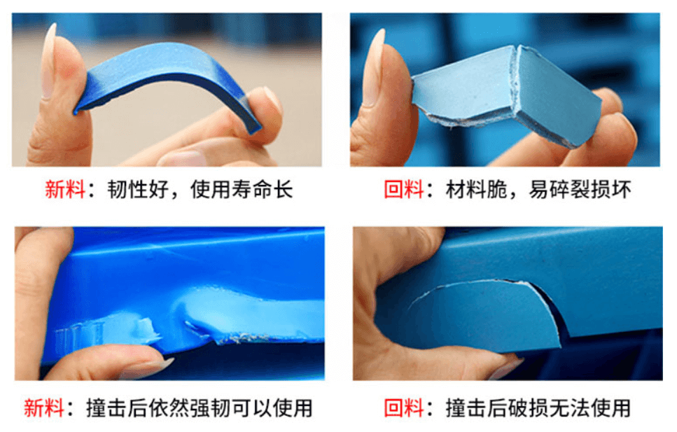 塑料托盤新料與回（huí）料的區別